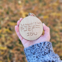 Load image into Gallery viewer, Handwriting Ornament