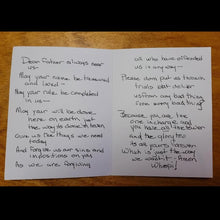 Load image into Gallery viewer, Engraved Handwriting