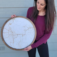 Load image into Gallery viewer, Round Memory Map Wall Hanging