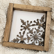 Load image into Gallery viewer, Small Walnut Snowflake
