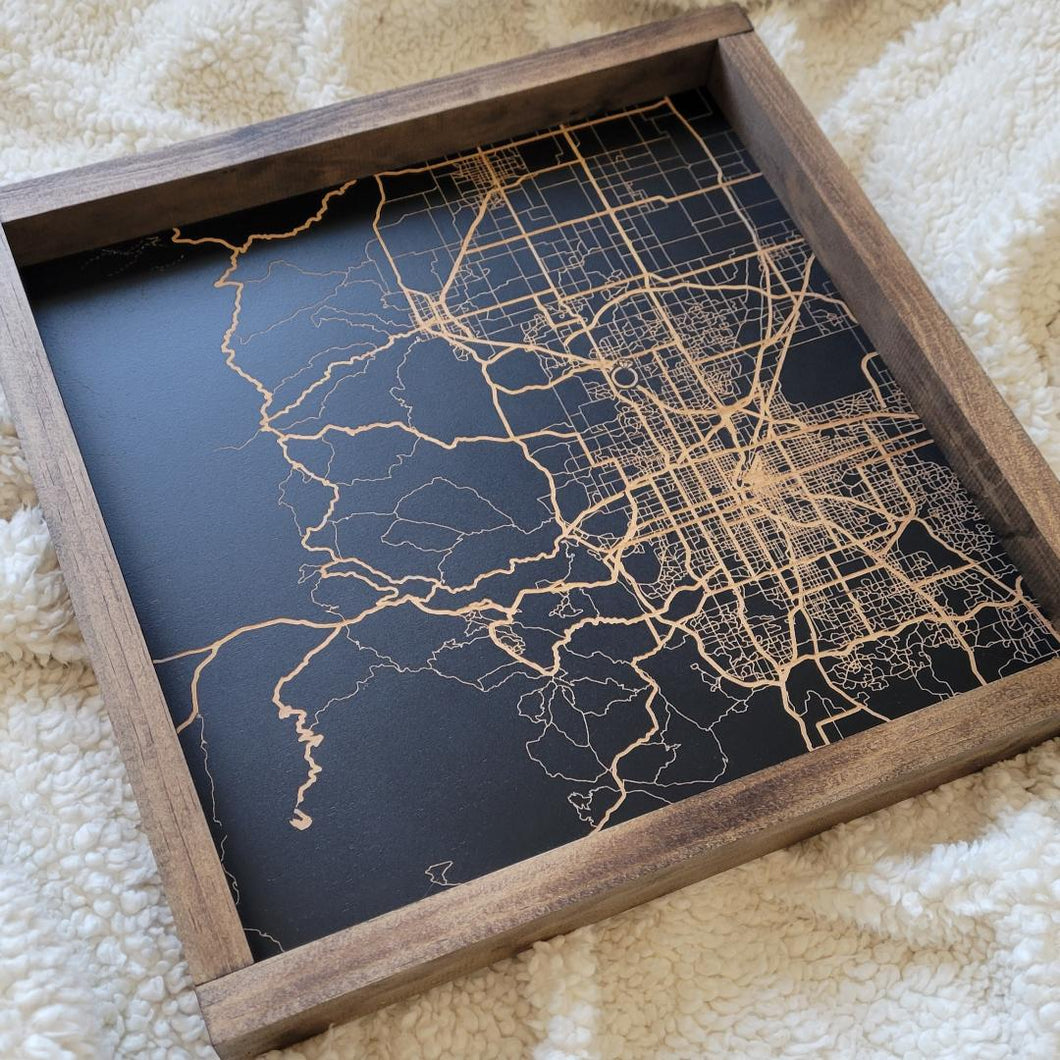 Square Memory Map Wall Hanging